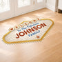 8594AUS2 3d printing effect welcome doormat_ with family name custom shaped doormat 8594adchri