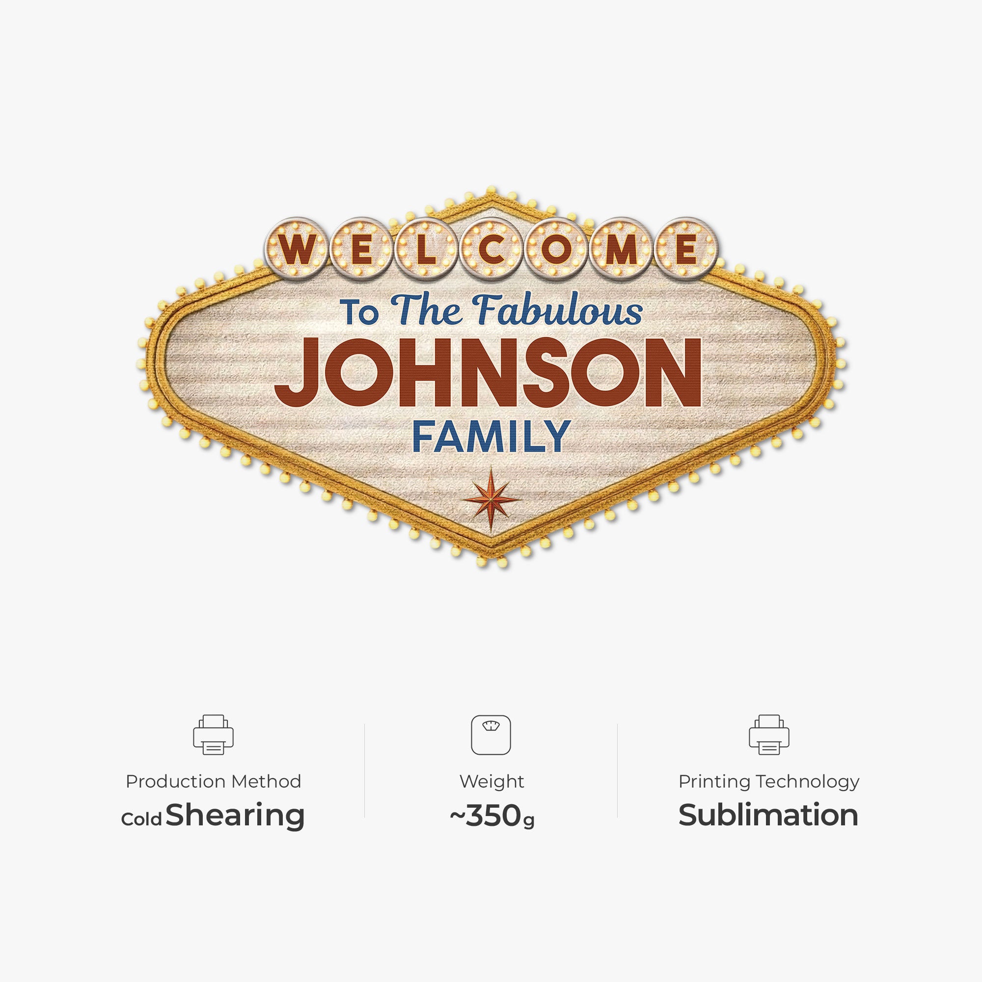 8594AUS4 3d printing effect welcome doormat_ with family name custom shaped doormat 8594adchri