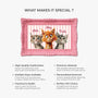 8596AUS6 3d printing effect picture frame custom shaped doormat gifts for cat lovers 8596adckld