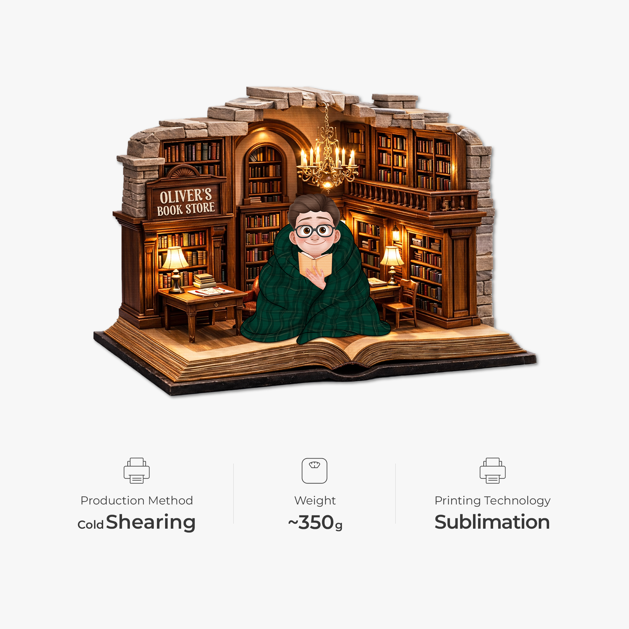 8597AUS4 3d printing effect custom shaped doormat personalized gifts for book lovers 8597adcf5a