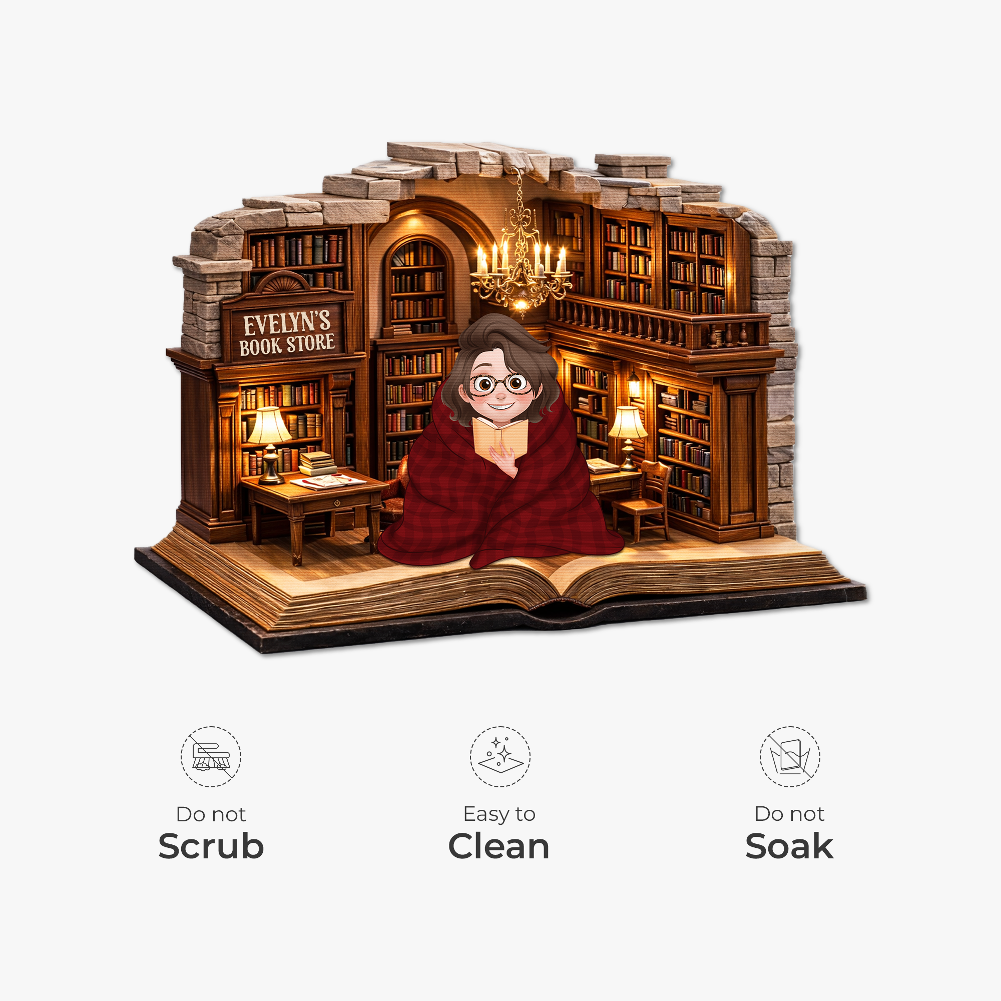 8597AUS5 3d printing effect custom shaped doormat personalized gifts for book lovers 8597adcf5a