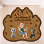 8616AUS1 custom shaped doormat personalized cat gifts for owners 8616adayrd