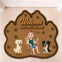 8616AUS1 custom shaped doormat personalized dog gifts for owners 8616adayrc