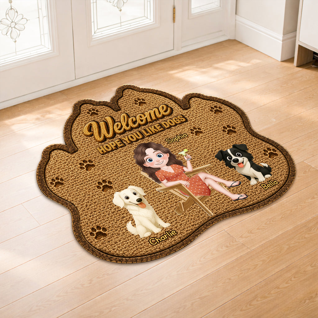 8616AUS2 custom shaped doormat personalized dog gifts for owners 8616adayrc