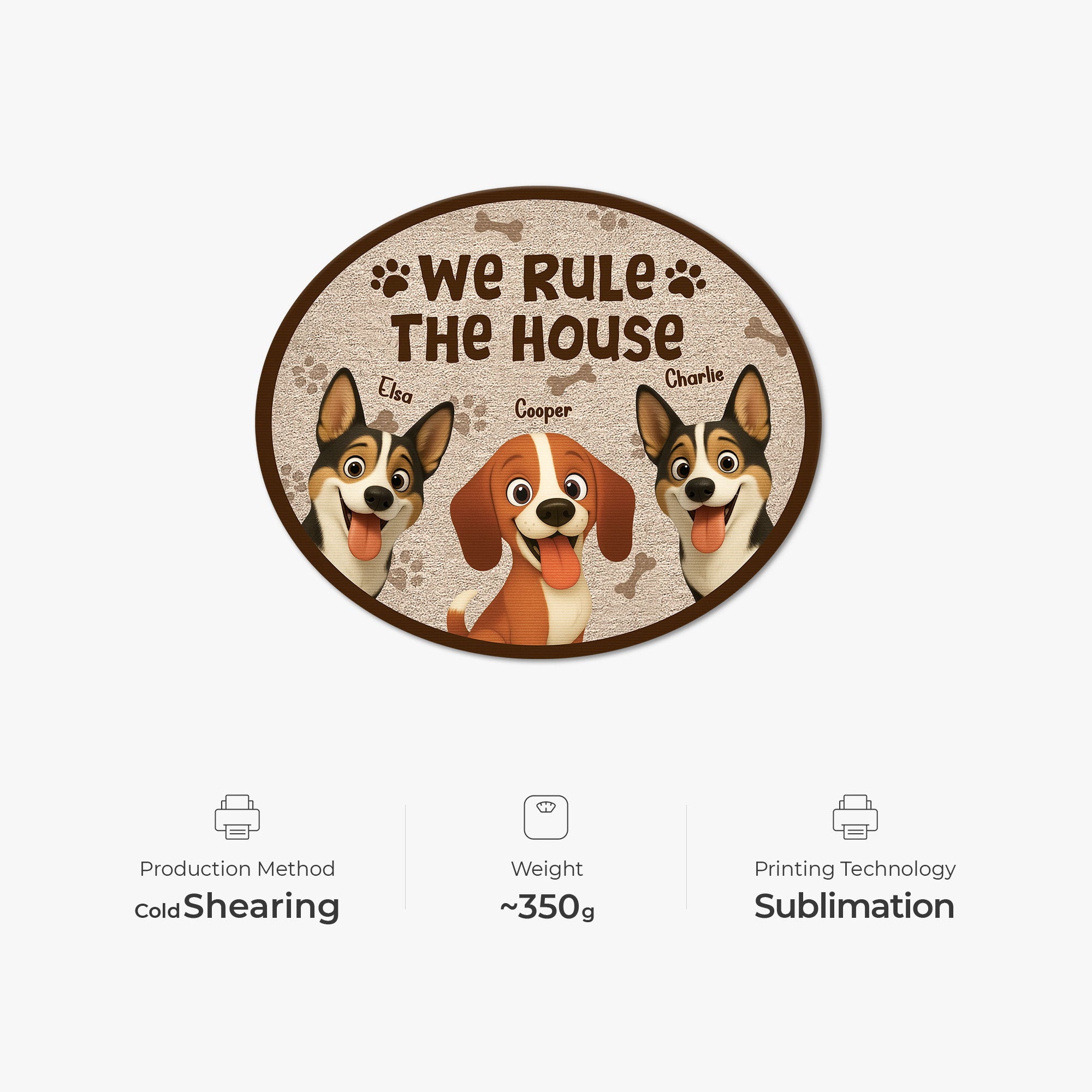 8626AUS4 dog custom shaped doormat personalized gifts for dog lovers 8626ad8yrc