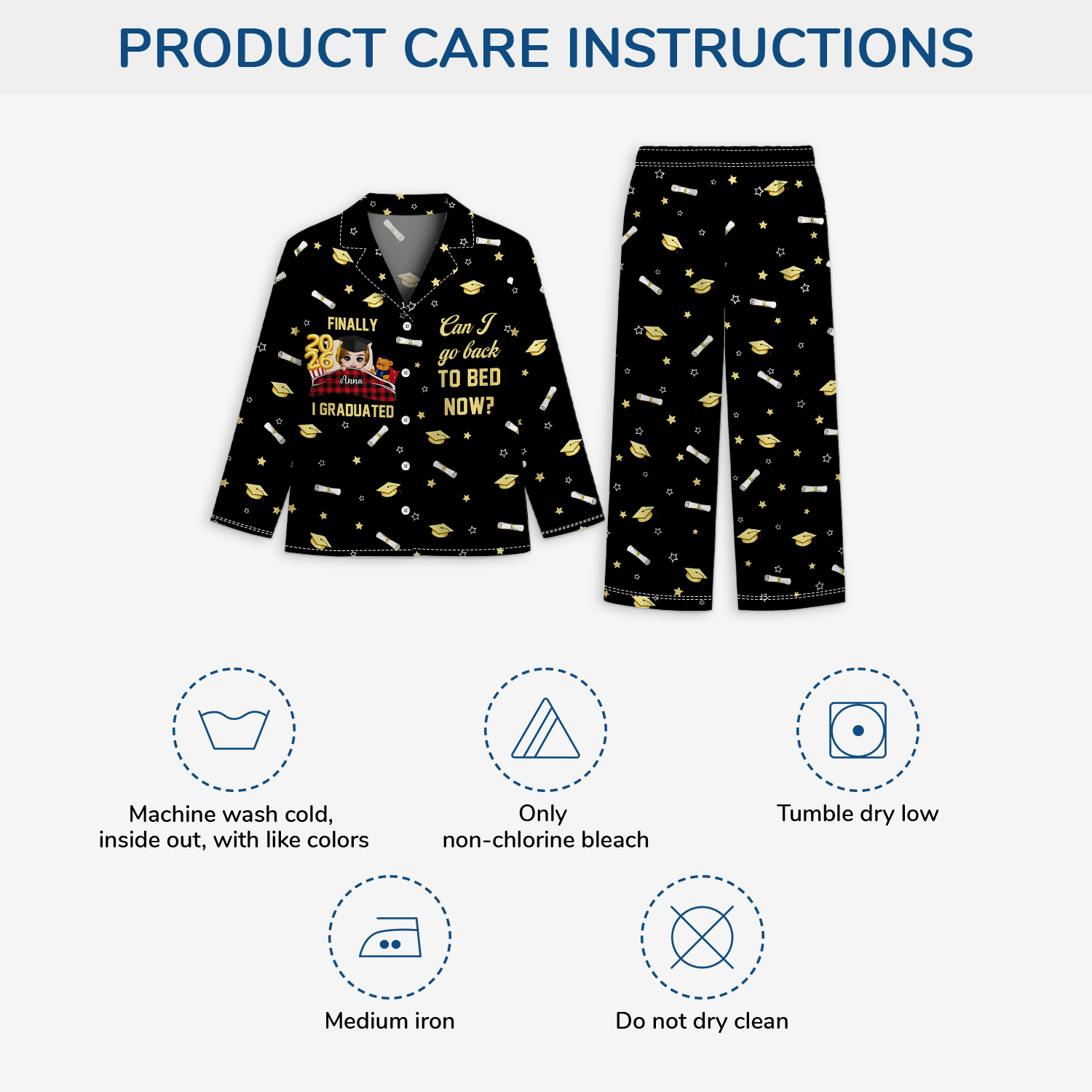 8636VUS4 funny graduation pajamas_ personalized graduation gifts for himher 8636v6kma_86c90a8e 09ca 47b5 8d12 ea97a5738375