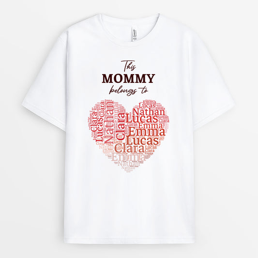 8643AUS1 customized t shirt with names personalized gifts for momdad 8643a6p5a