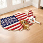8655AUS2 3d printing effect custom shaped doormat 4th of july gifts for dog lovers 8655adspzc