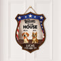 8657QUS2 3d printing effect custom wood signs 4th of july gifts for dog lovers 8657qslmc