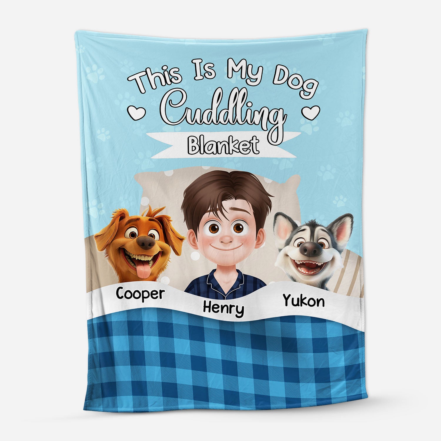 8724BUS1 my dog cuddling blanket personalized fleece blanket for dog lovers 8724b8hsc
