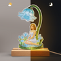 8725LUS5 3d printing effect led flower night light personalized gifts for her 8725lacna