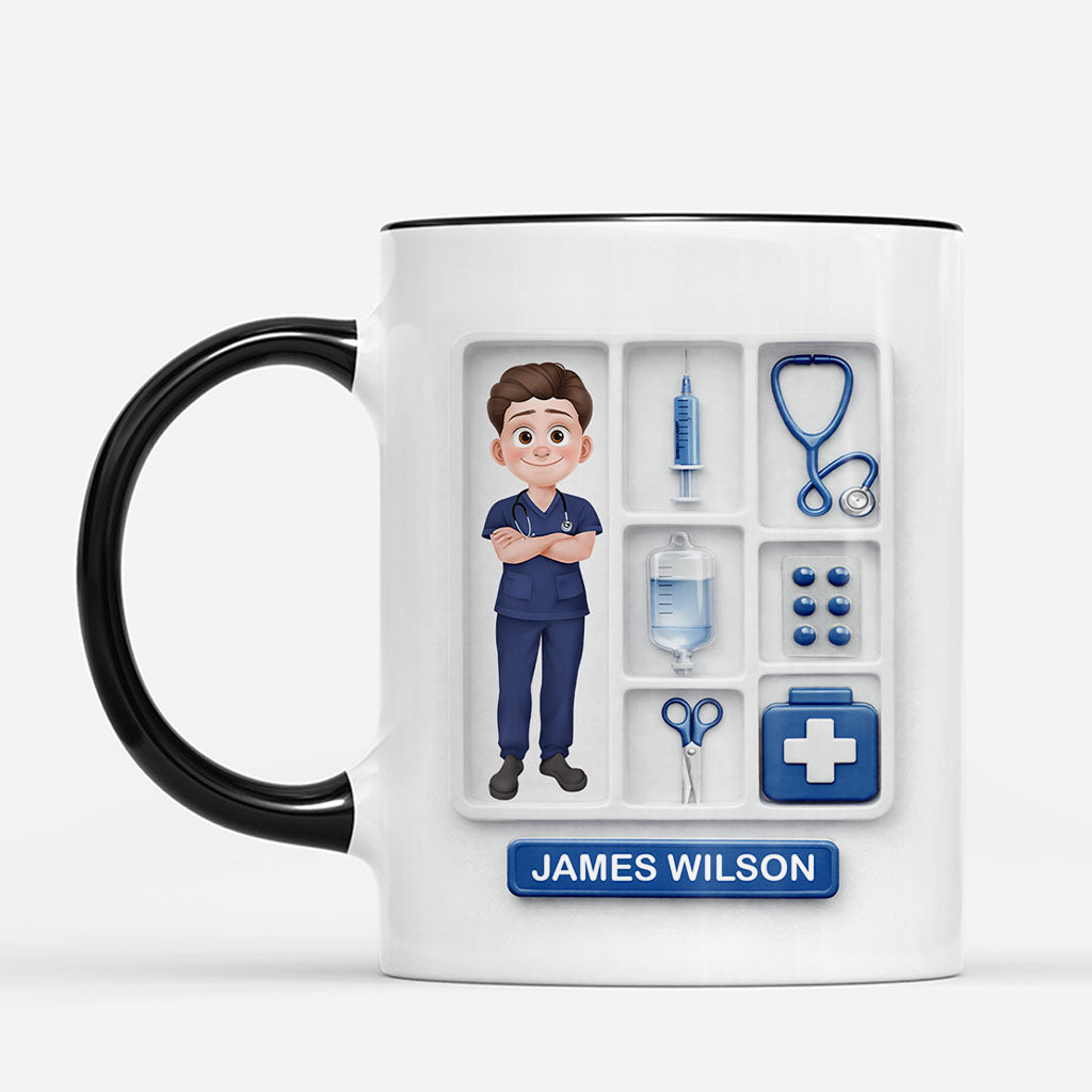 8728MUS2 3d printing effect nurse mug personalized gifts for a nurse 8728macsn_25a3fd1f 372c 4c15 acd1 965ba38628ce