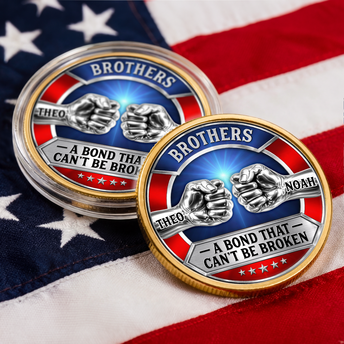 8735MUS2 3d printing effect custom commemorative coins gifts for brotherfriend 8735mj3fmb