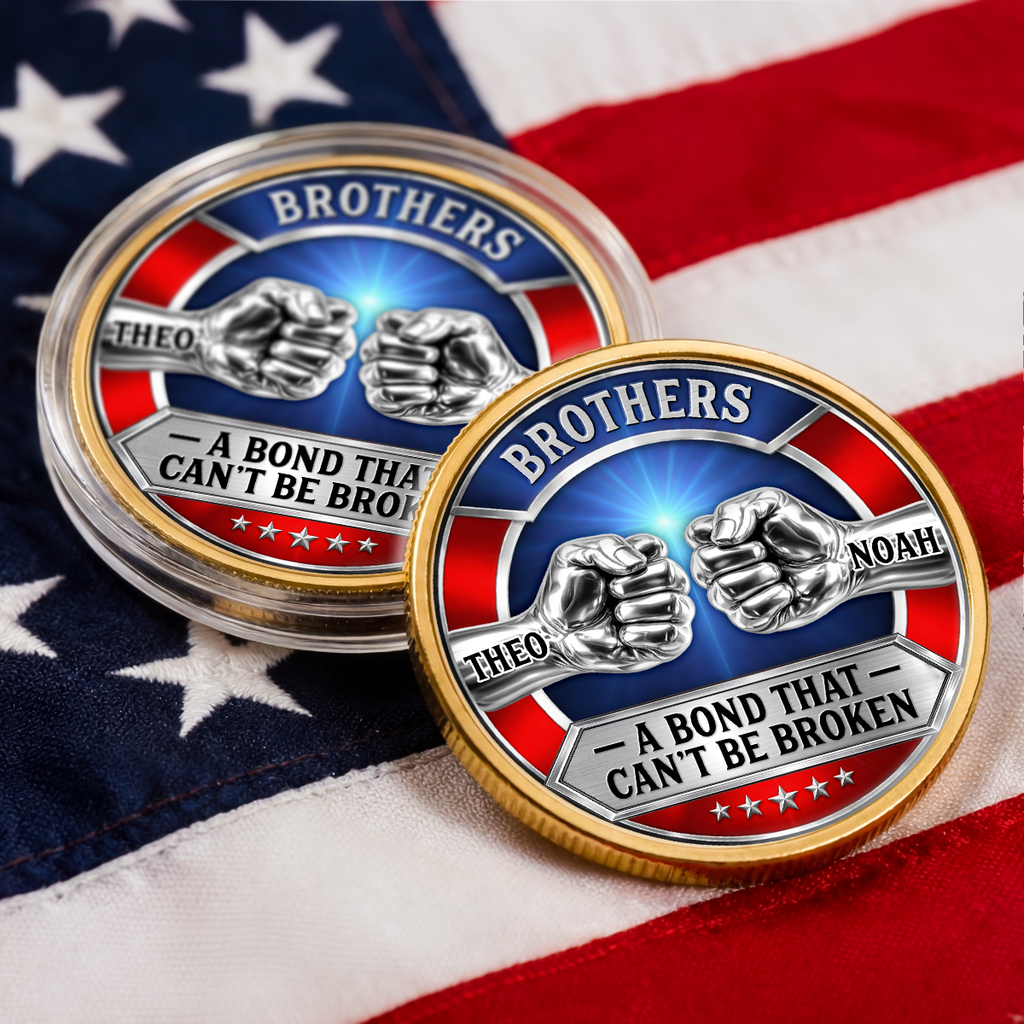 8735MUS2 3d printing effect custom commemorative coins gifts for brotherfriend 8735mj3fmb