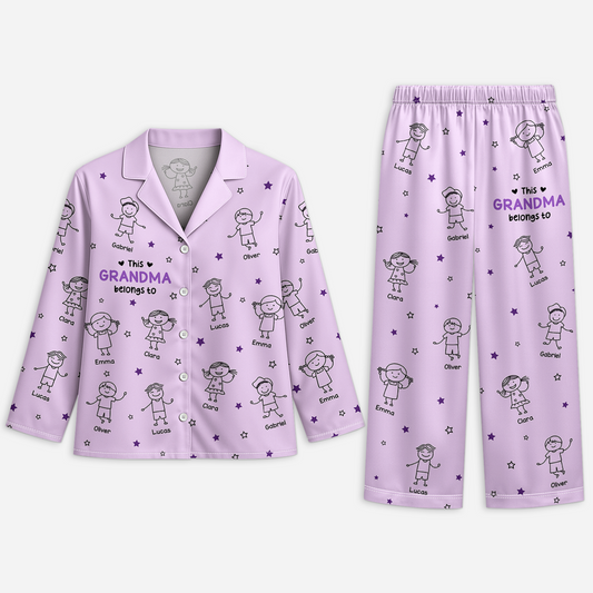 8739VUS1 this grandma belongs to pajamas custom gifts for grandmagrandpa 8739v8kma