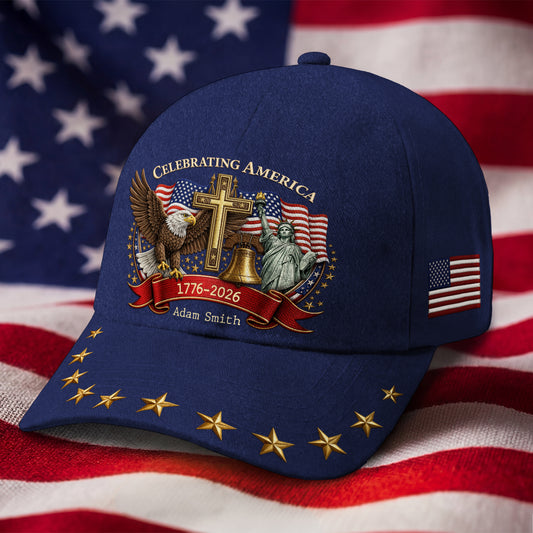 8744JUS1 america 250th anniversary hat personalized gifts for 4th of july 8744jspnb