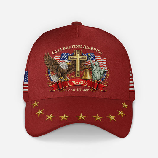 8744JUS2 america 250th anniversary hat personalized gifts for 4th of july 8744jspnb