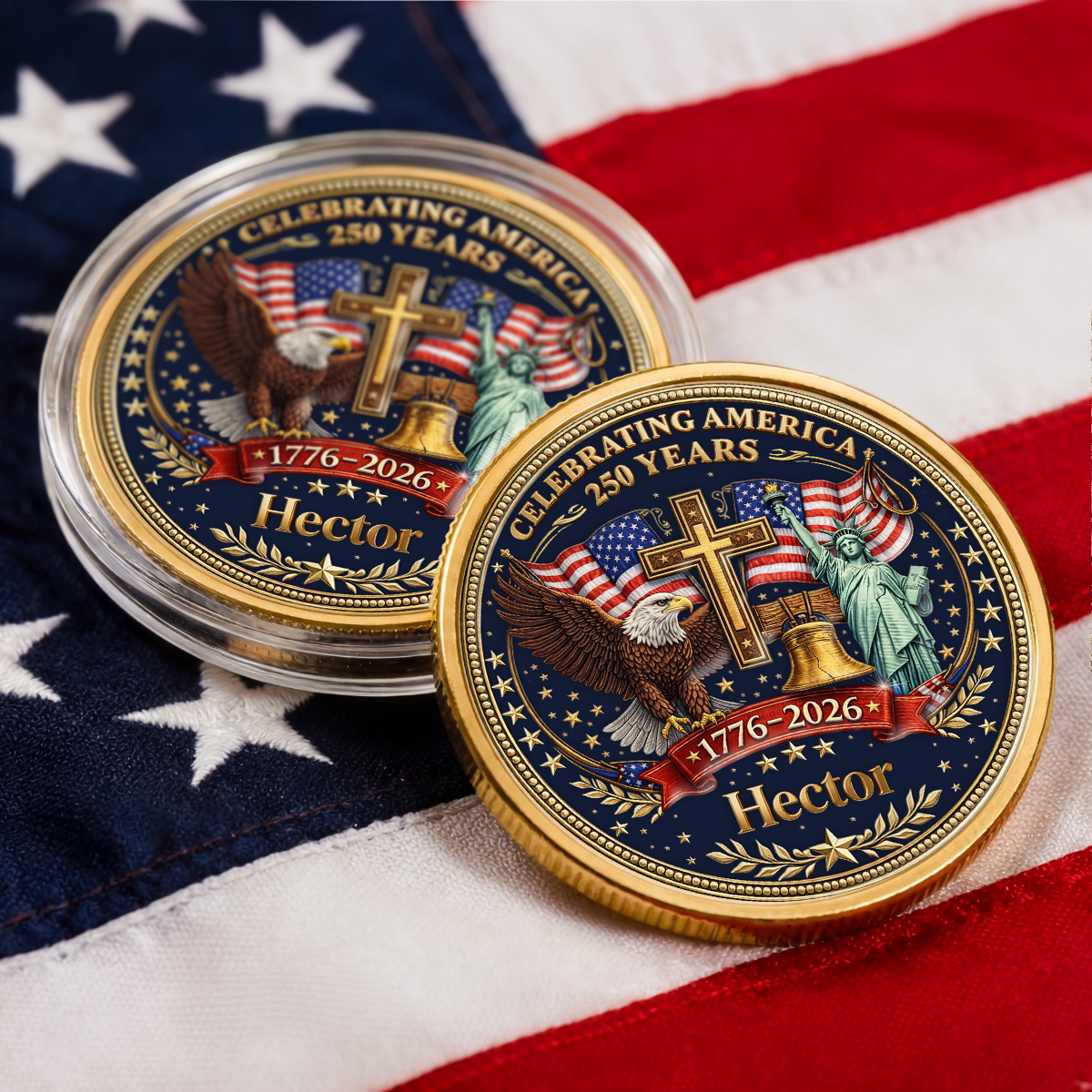 8746MUS2 america 250 year commemorative coin personalized gifts for 4th of july 8746mjsprb