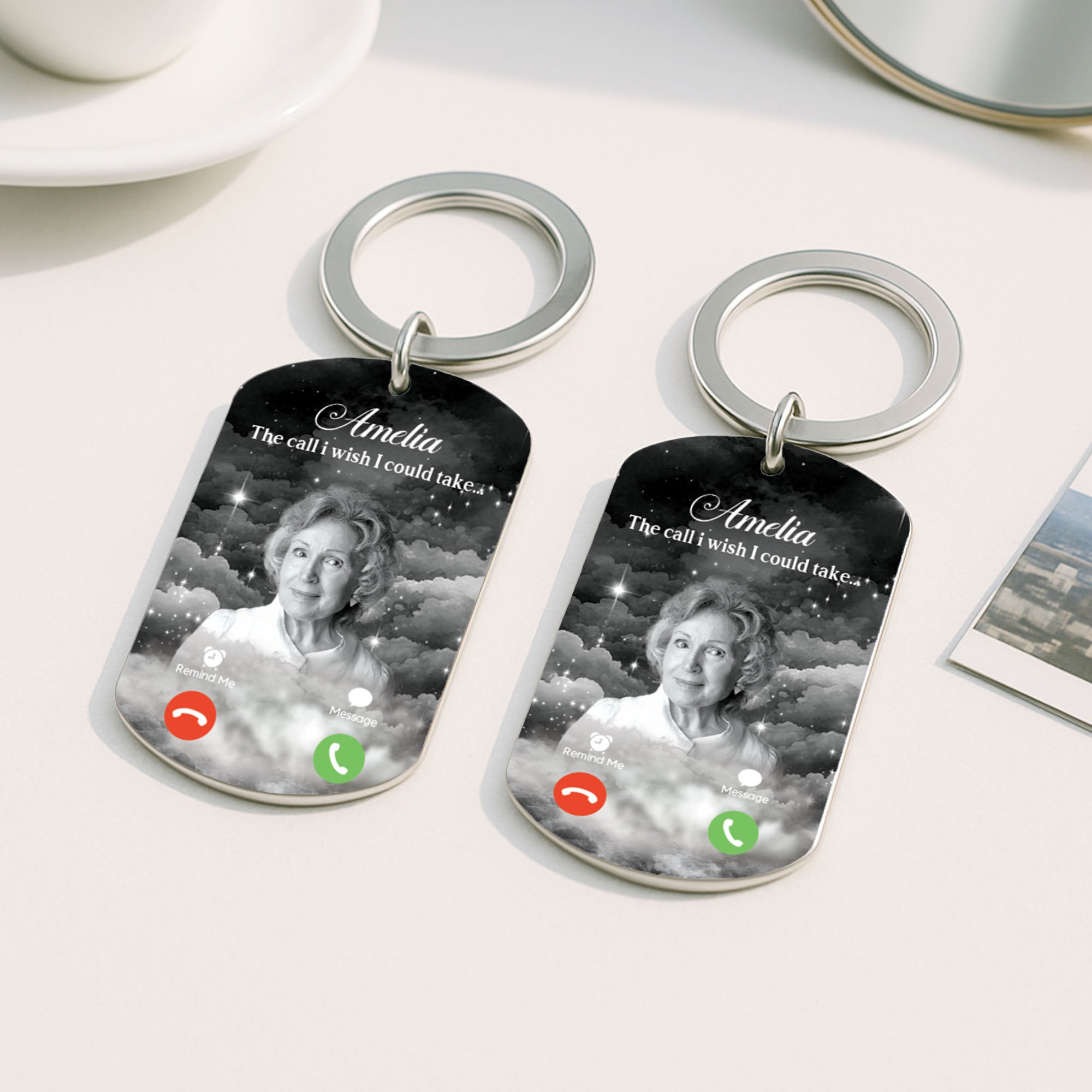 8754JUS1 the call i wish i could take keychain_ personalized memorial gifts with photo 8754j6vma_1