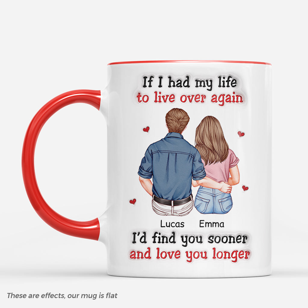 8757MUS1 personalized couple mugs if i had my life to live over again 8757m6cwg