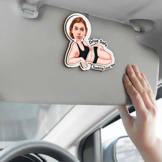 8764GUS2 photo car visor clip_ funny personalized gifts for boyfriendhusbandcouples 8764g8hzb