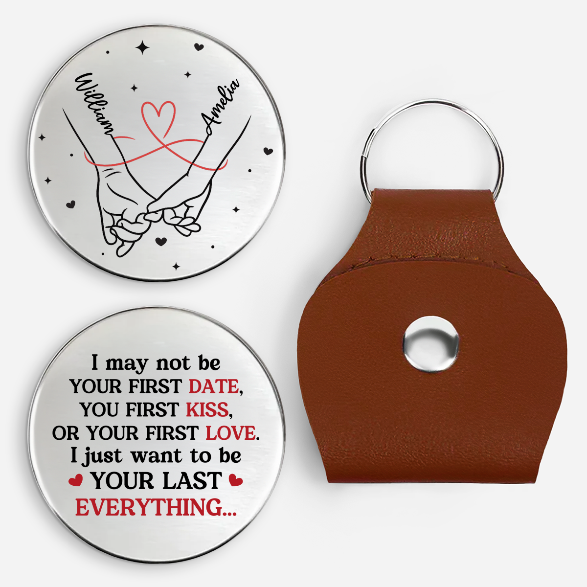 8769AUS1 personalized pocket hug i just want to be your last everything_ couple gifts 8769ajcphg