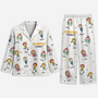 8780VUS1 personalized pajama set gifts for momdad with kids names 8780vtkaa