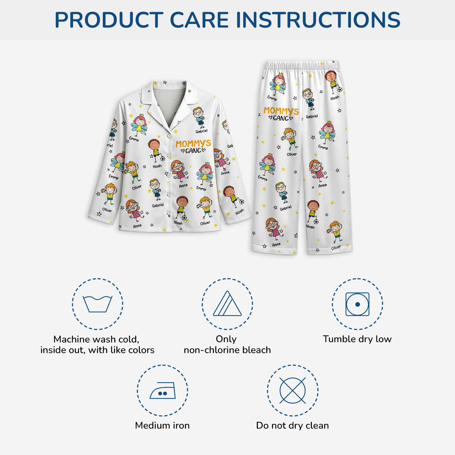 8780VUS4 personalized pajama set gifts for momdad with kids names 8780vtkaa_4052163d 1ca7 49d3 bb24 c198a1660b0d
