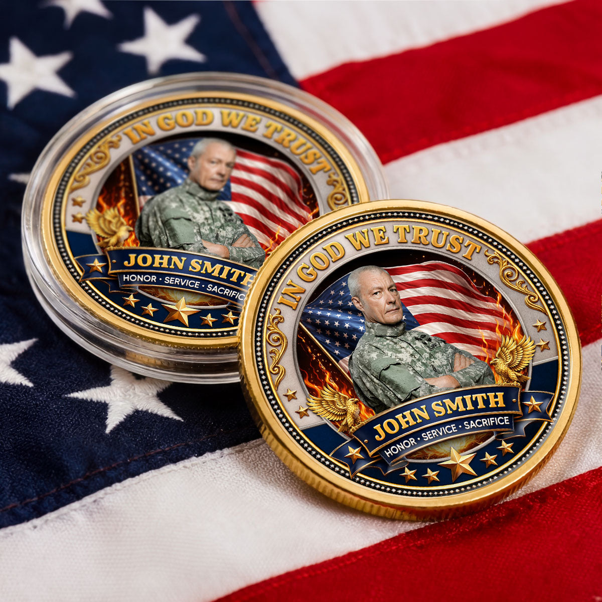 8784MUS1 custom veteran coins_ with photo america 250 gifts for 4th of july 8784mj3vmb_2