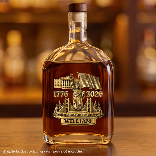8794AUS1 custom whiskey bottle america 250 merchandise_ 4th of july gifts 8794ainfmb