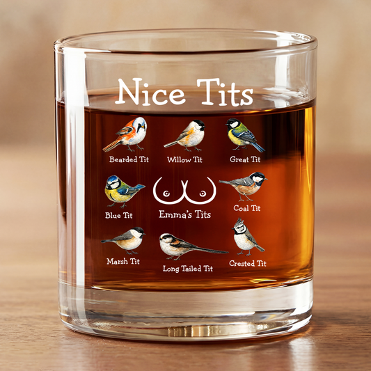 8798IUS1 nice tits bird whisky glass_ funny personalized gifts for wifecouples 8798inhwg