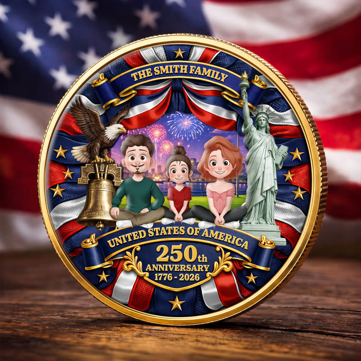 8804MUS1 america 250 coins_ personalized 4th of july gifts for family 8804mjshmi