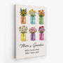 8814CUS2 moms garden personalized_ canvas mothers day gift for momgrandma 8814calca
