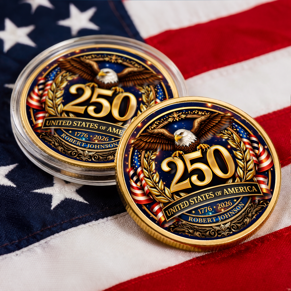 8832MUS2 personalized commemorative coins america 250 merchandise 4th of july gifts 8832mjnfai
