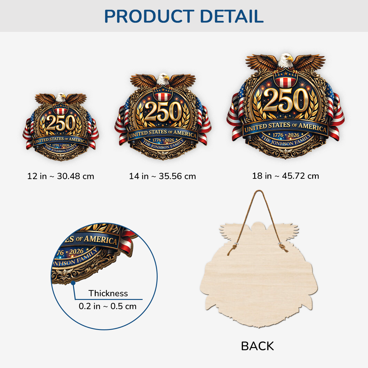 8832QUS3 custom wooden signs america 250 decorations gifts for 4th of july 8832qnfai