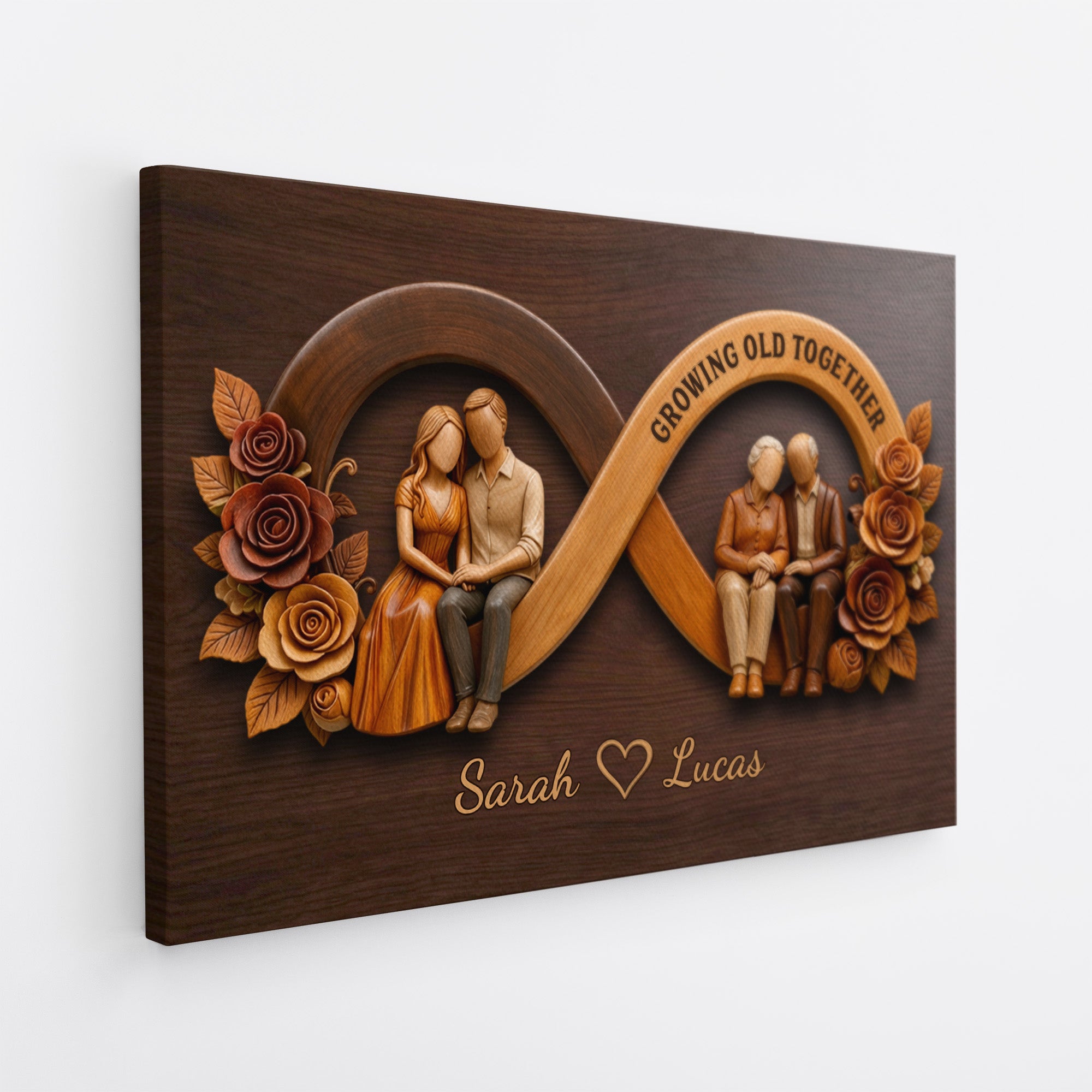8840CUK2 3d printing effect personalised from our first kiss till our last breath_ canvas for couples 8840ctqwg
