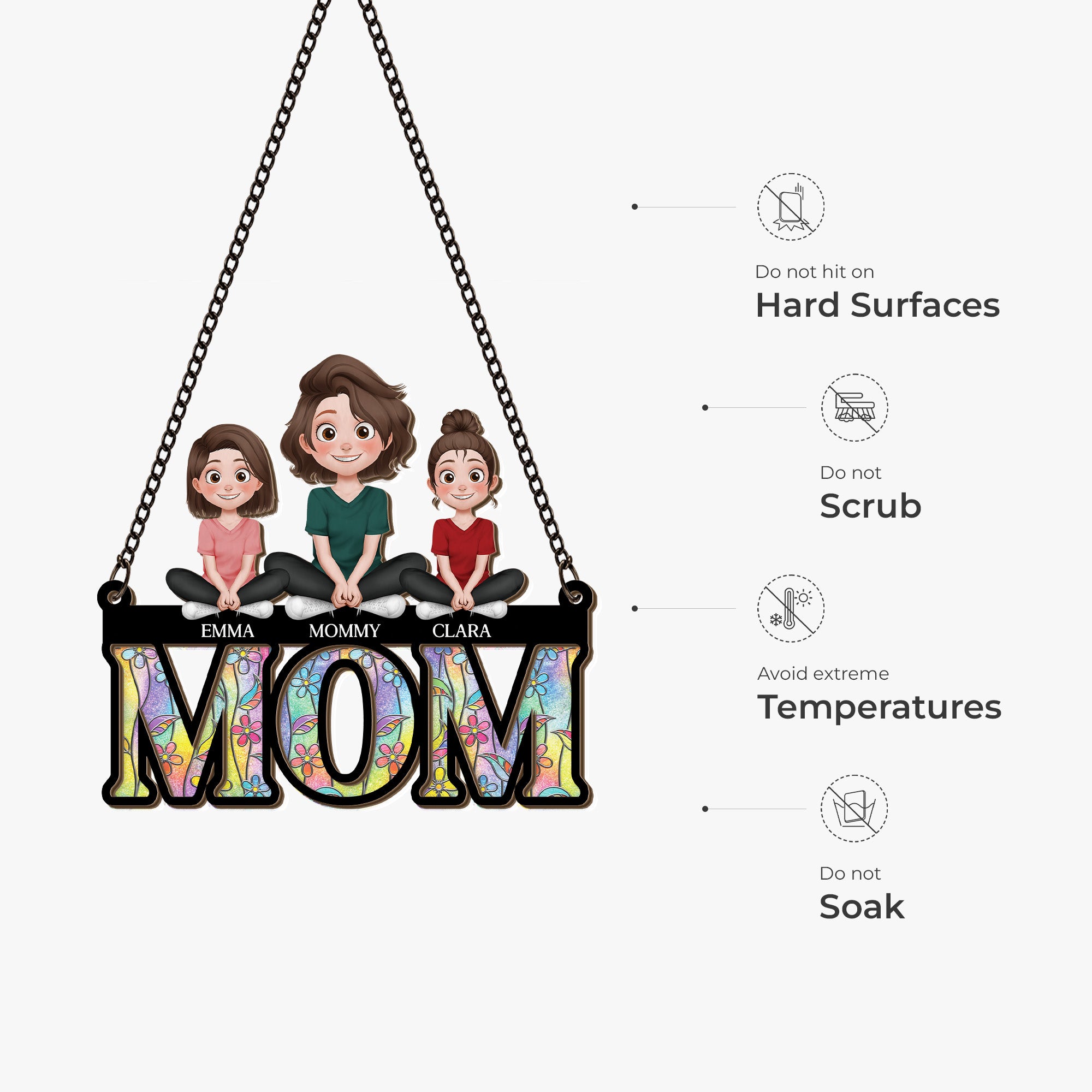 8851UUS4 3d printing effect personalized suncatcher for mom_ mothers day gift 8851unlma
