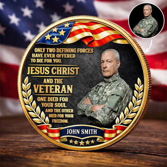 8870MUS1 american veteran commemorative coin personalized 4th of july gifts with photo 8870mjcdmb