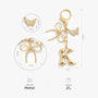 8878AUS3 bubble letter keychain_ with charms_ personalized gifts for himher 8878aj0p5a