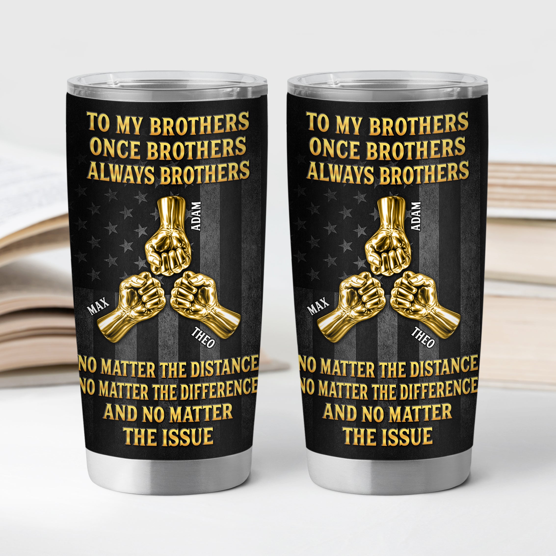 8886TUS2 once a brother always a brother tumbler 20oz personalized gifts for brother 8886tspmb