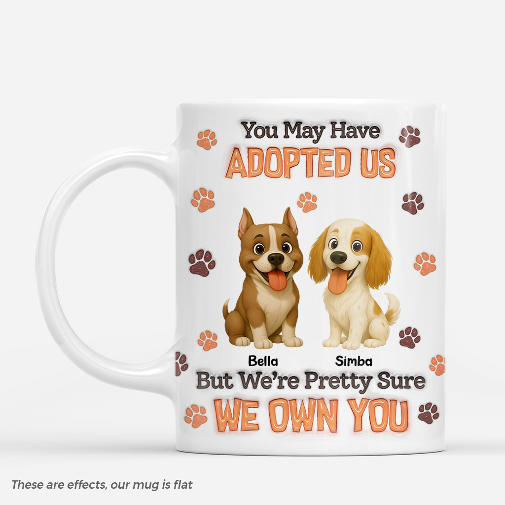 8896MUS1 3d printing effect i own you coffee mug_ custom gifts for dog owners 8896msczc