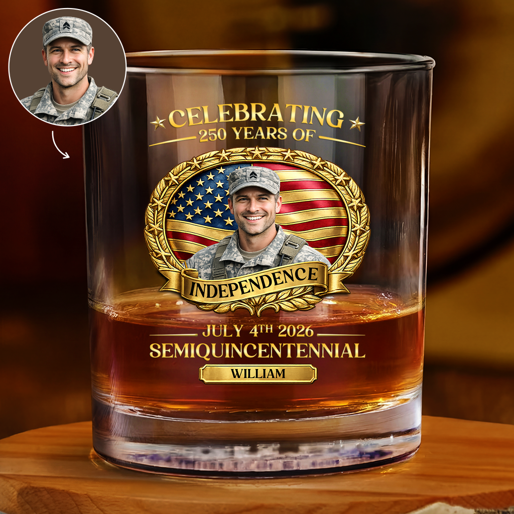 8908IUS1 america 250 semiquincentennial whiskey glass personalized 4th of july gifts 8908invhb_2