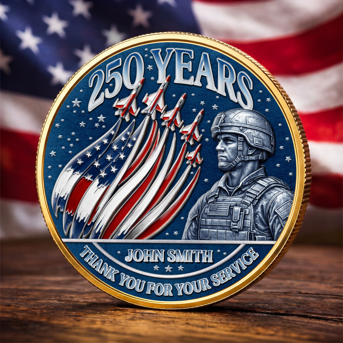 8914MUS1 250 years thank you for your service coin personalized photo gifts for 4th of july 8914mj8qmb