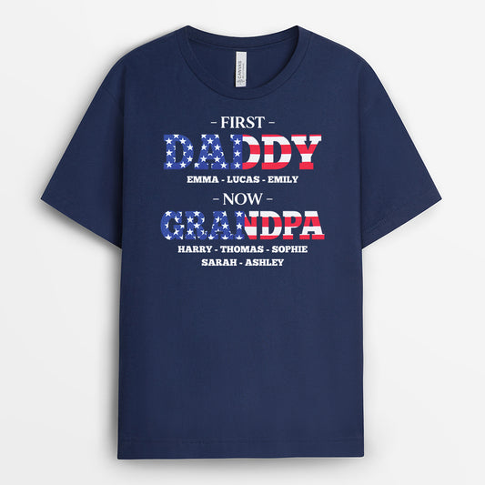 8918AUS1 first dad now grandpa shirt personalized 4th of july gifts 8918atp5b_4eeb15af 6db2 4111 8f50 454acb9cf59f