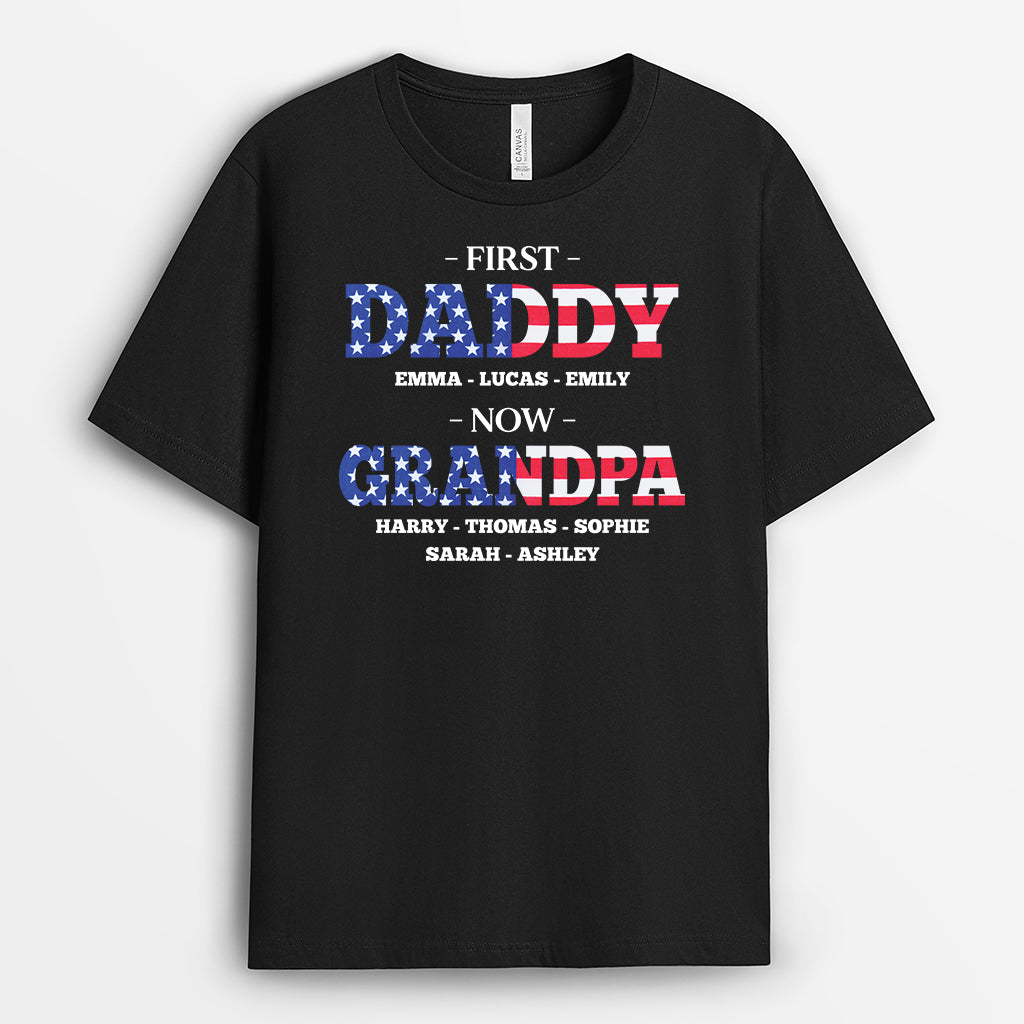 8918AUS2 first dad now grandpa shirt personalized 4th of july gifts 8918atp5b_cde92509 c161 4f2a a342 13a3c5a40cd4