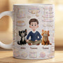 8935MUS1 3d printing effect personalized cat and owner_ mug cat owner gifts 8935m3vcd_1