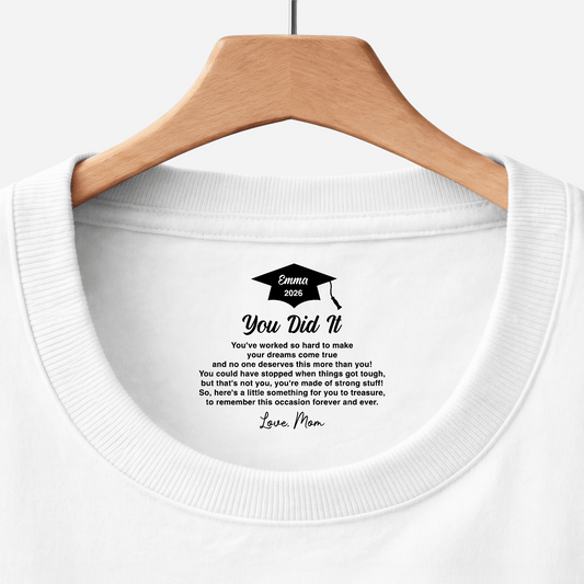 8938AUS1 custom inside neck print shirt graduation gifts for sondaughter 8938aa8haa