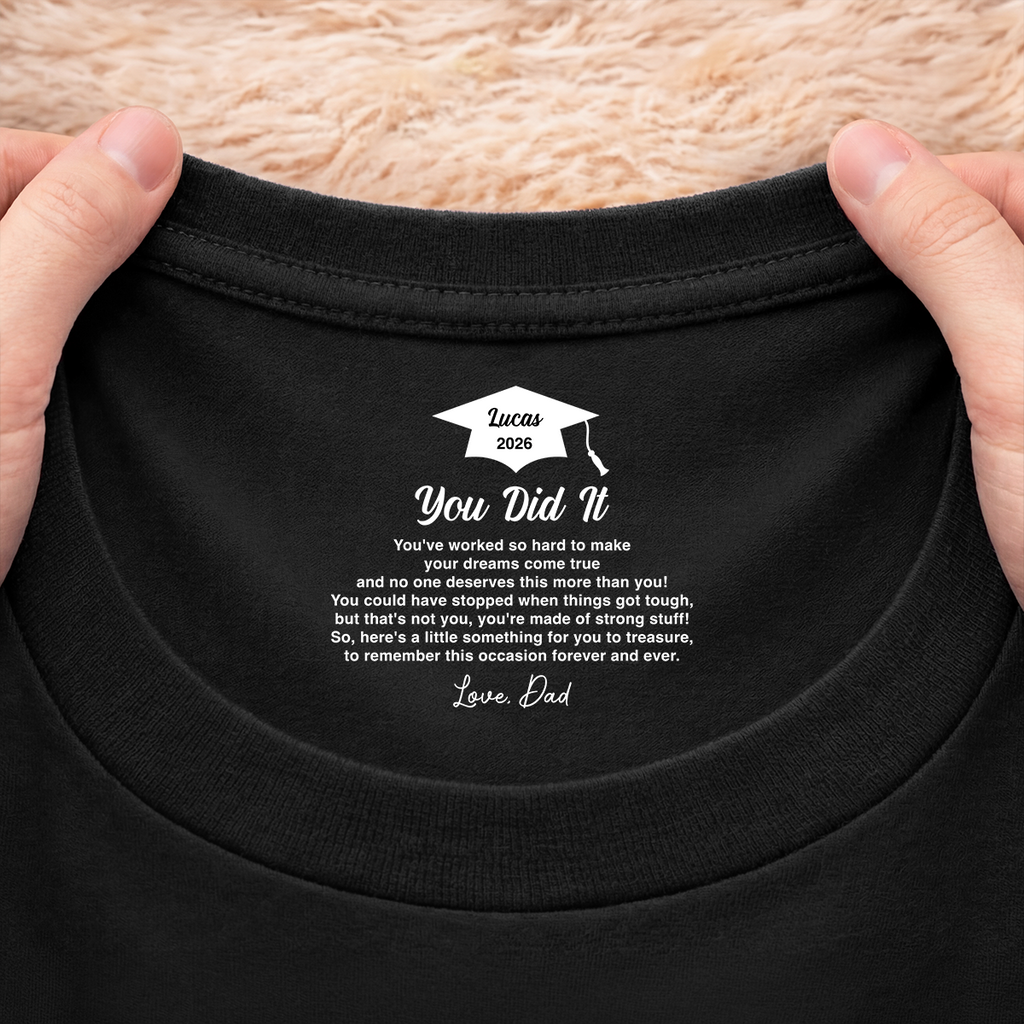 8938AUS2 custom hidden message shirt graduation gifts for sondaughter 8938aa8haa