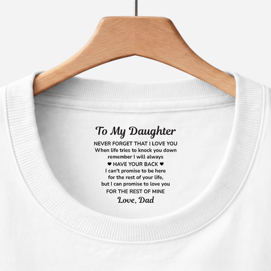 8946AUS1 custom inside neck print shirt unique gifts for sondaughter 8946aashza