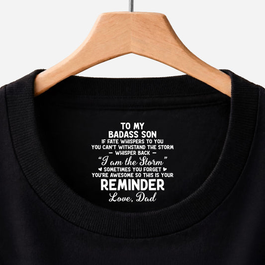 8947AUS1 custom inner neck print t shirt to my badass daughterson 8947aa6ela